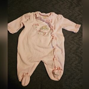 Pink Baby Ballerina Bear One Piece